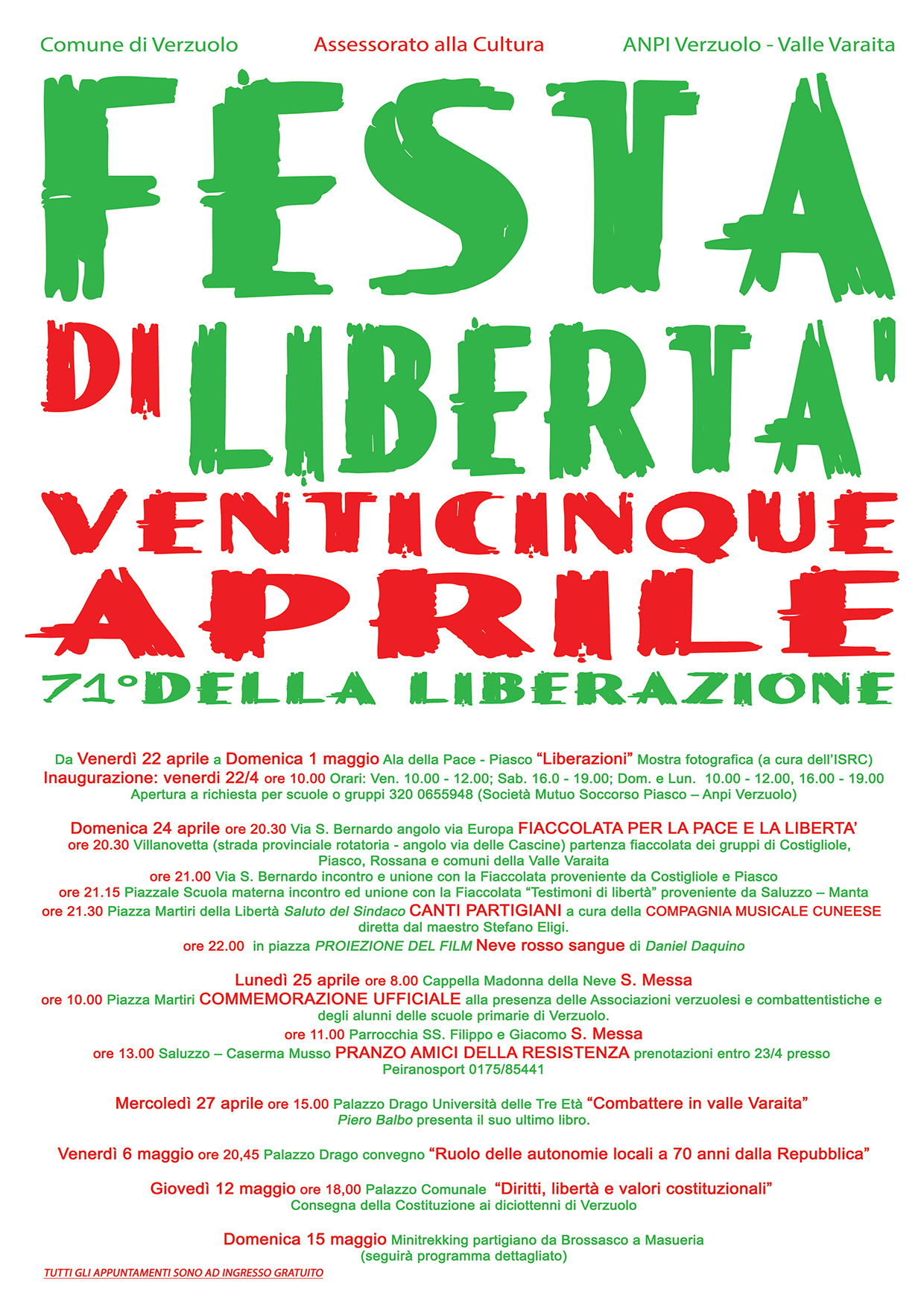 25 aprile - Verzuolo